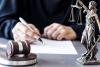 Judge with gavel